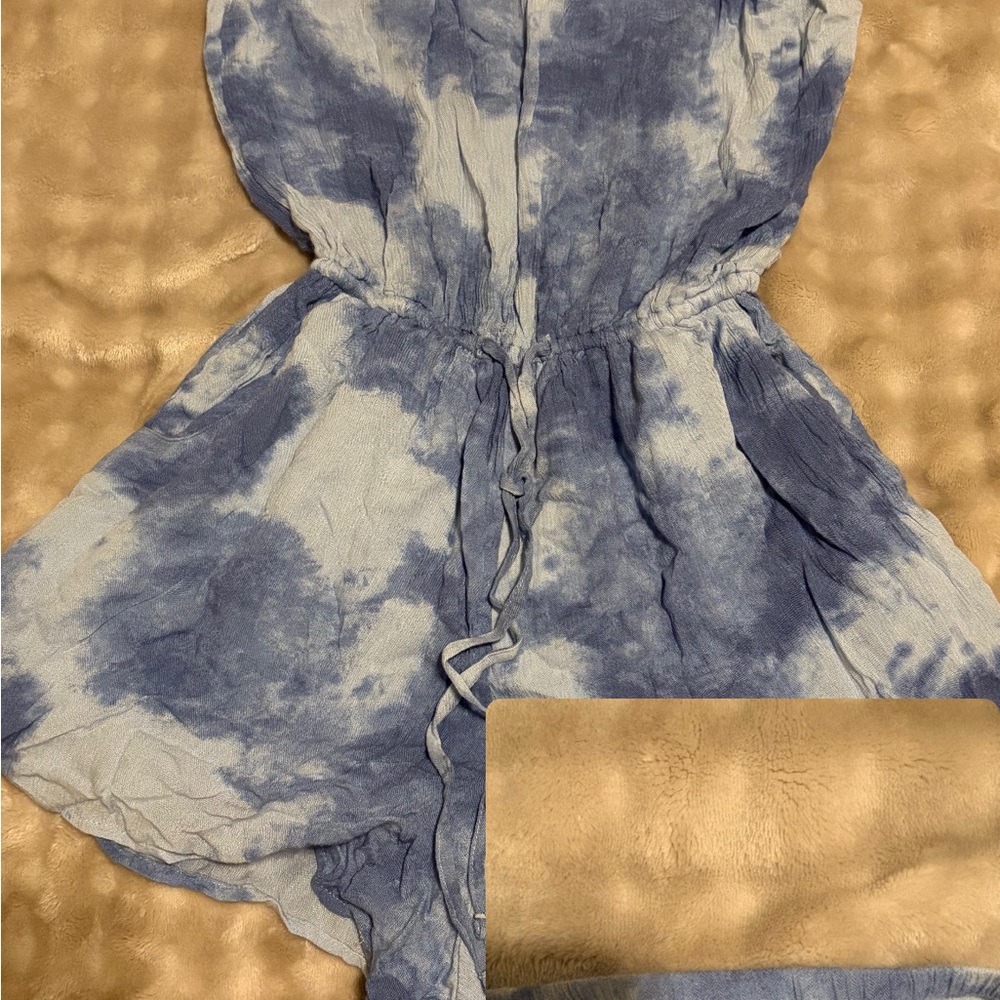 Blue and White Tie-Dye jumper